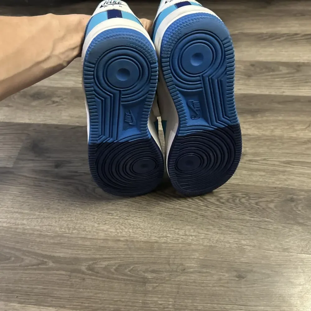 Nike Air Force 1 LV8 2 (GS) Shoes Big Kids SZ 6.5Y Light Photo Blue DZ2660-100